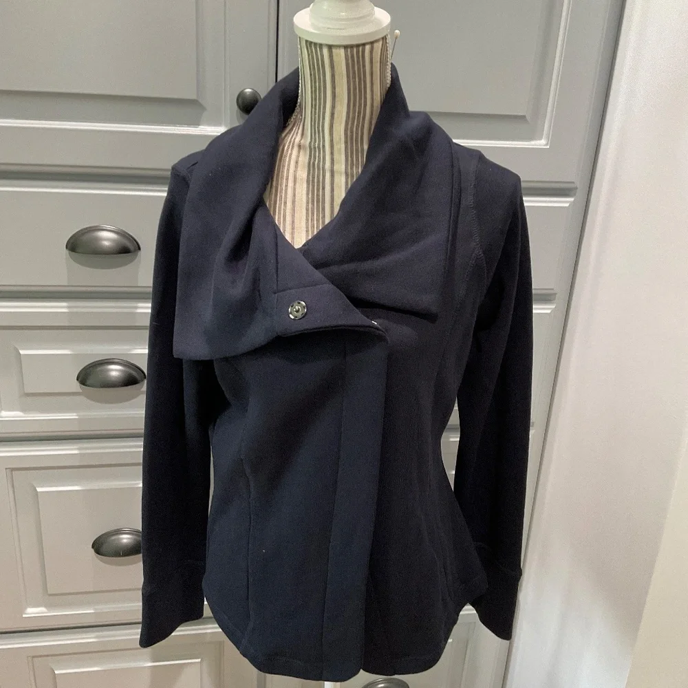 Eddie Bauer Navy Blue Women's Cardigan Sweater - Picture 5 of 6